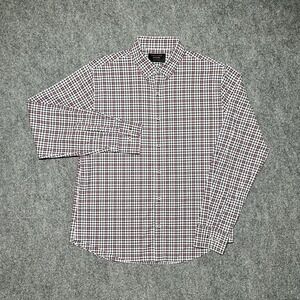 Twillory Men's Untuck(able) Glow Tailored Fit M-L Button Shirt Plaid Check L/S